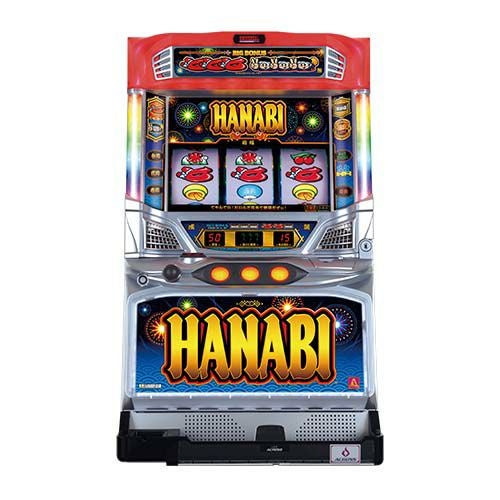 5号機ハナビBH 不要機　初期パネル ハナビ【青パネル】 アクロス 中古スロット パチスロ 実機 【メダル
